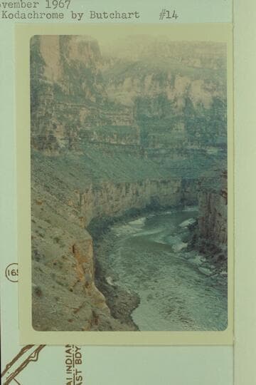 Downriver from bench at the downriver side of National or Cataract Canyon