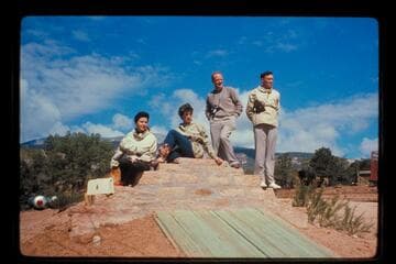 Kiwis at Navajo Mountain Trail Post