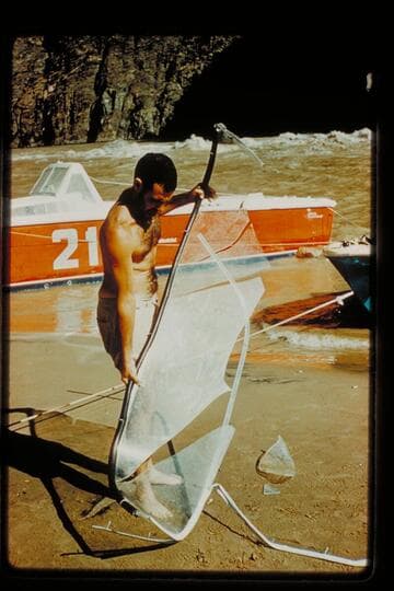 Garth, broken shield; Monument Creek Rapids