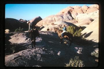 Trail from Black Water Creek to basin north of Sid Whiskers Butte