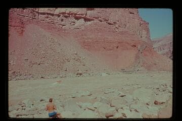 "Wee Red" up Hance River