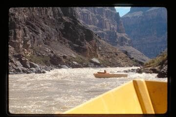 "Kiwi" in eddy at foot of Vulcan Rapids