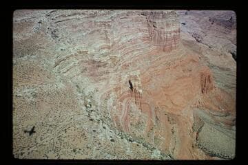 Window in buttress northeast side of southwest finger; Cummings Mesa