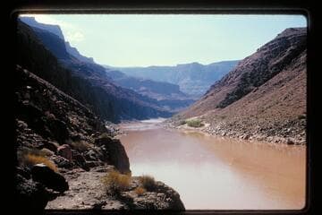 Up from rock point; mouth of Tapeats Creek