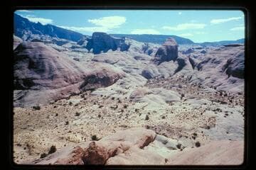 Basin north of Sid Whiskers Butte and trail in from Black Water Creek
