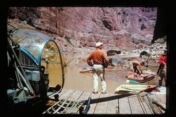 Chopper pilot Lynn roberts watches departure of Sportyaks