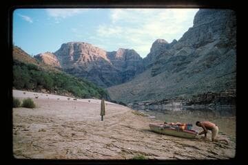 Beach opposite Three Springs Canyon