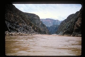 Up to lower drop in Bridge Canyon Rapids