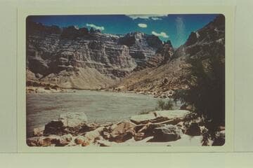 Down to mouth of Gypsum Canyon