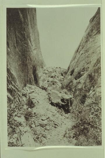 The summit of Redbud Pass which connects Bridge Canyon with Cliff Canyon