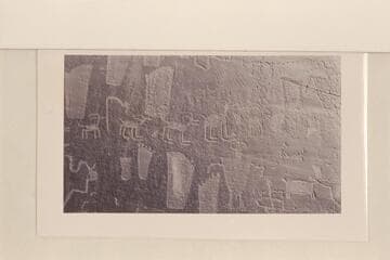 Petroglyphs at mouth Smith Fork, Glen Canyon