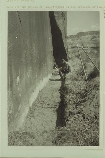 [inscriptions at The Crossing of the Fathers]