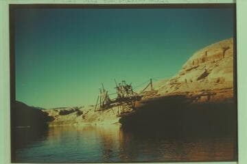 Old wheel for placer workings, Glen Canyon