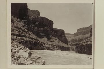 Below 24.5 Mile Rapid.  Point close to where Hansbrough and Richards drowned