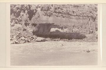 A typical "sneak" by Norm Nevills in Dark Canyon Rapid