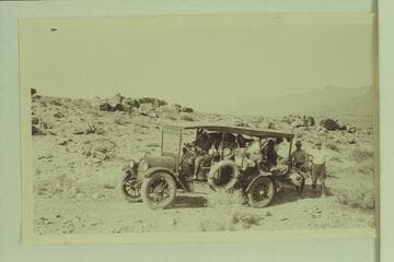 Crew and dunnage crowded into truck; LaRue Glen Canyon junket in Sept. 1922