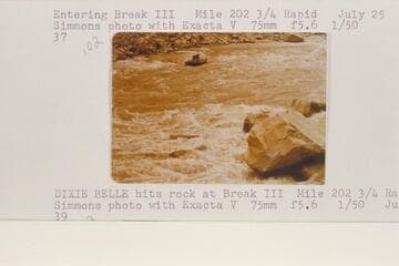 Entering Break III, Mile 202 3/4 Rapid