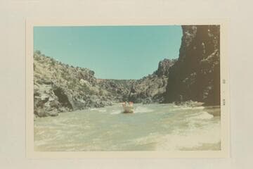 Harris-Brennan motorboat cruising Westwater Canyon