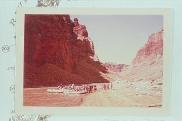 The White party at the left bank between Rapids 20 and 21 at approximately Mile 202.9