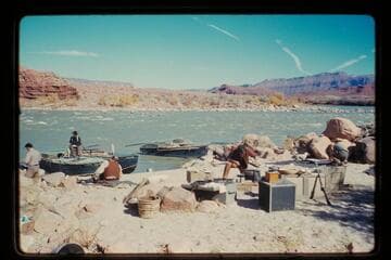 Camp scene, Disney crew; Ida's Riffle