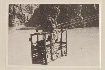 Bass Cable.  Working the car by winding the windlass