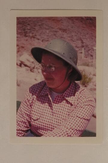 Barbara Jean Allen, 1732 Redondo Avenue, Salt Lake City.  Lees Ferry.  Member of Mexican Hat Expedition in Glen Canyon, 1951, May 11-17