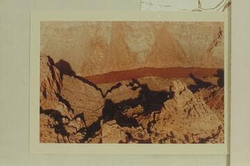 Upstream side of butte at Cranberry Point, Mile 200, Cataract Canyon