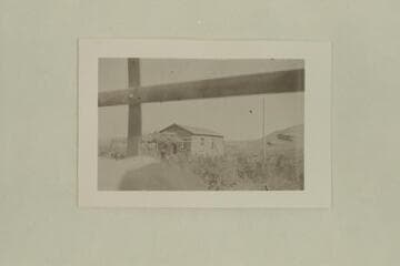 No. 24, Charles Gibbons album.  "Was this an early-day school and flag-pole--Hanksville?"  Aleson letter, 1953, Apr. 28