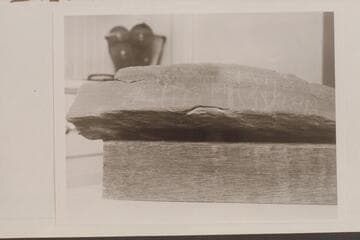 "Julie Julian" inscription on block from Fort at White Canyon near Hite.  Removed to escape inundation