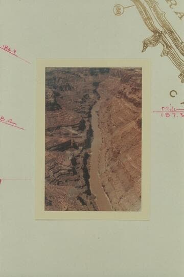 Down from Mile 189 to Cove Canyon at Mile 186.2.  Cove Canyon.  Reverses Reilly Kodachrome #36 of 1960, Sep. 04