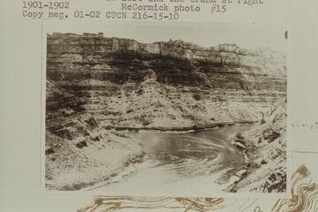 Up to head of Cataract Canyon.  The Green River is left and the Grand at right