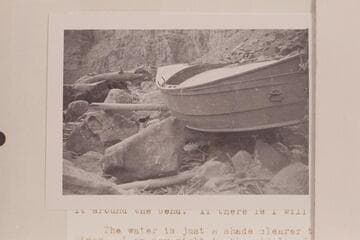 Holmstrom's portage of the rapid in Cataract Canyon which he numbered 16.  Between Mile 202 and 203