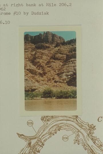 Side canyon at right bank at Mile 206.2