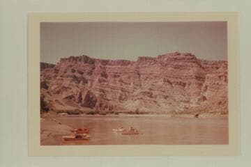 Down River from Mile 207.35.  Gypsum intrusion is at left