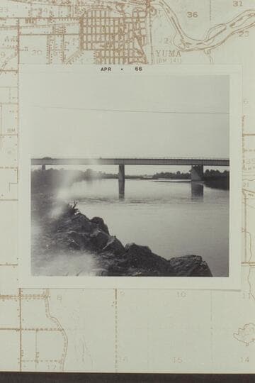 From the bank of the new fill looking west and downstream to the new Highway 80 bridge at 4th Avenue; end of timbered flume
