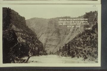 Green River Investigation:  Downstream in Red Canyon, 4 1/2 Miles below Cart Creek