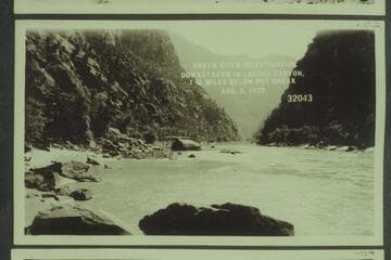 Green River Investigation:  Downstream in Ladore Canyon, 1 3/4 Miles below Pot Creek