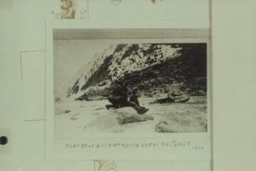 Emery and Ellsworth Kolb watching the punt drift into Spencer Creek Rapid