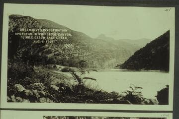 Green River Investigation:  Upstream in Whirlpool Canyon, 1/4 Mile below Sage Creek