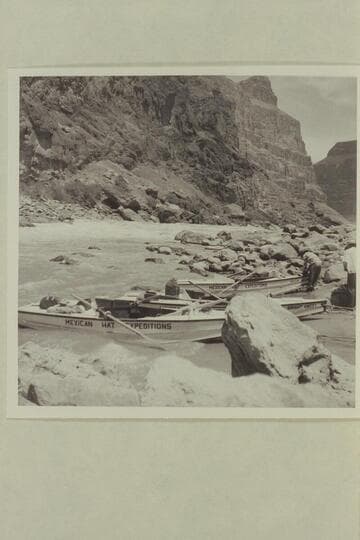 The three sadirons of the Mexican Hat Expeditions.  Foot of Vulcan Rapid