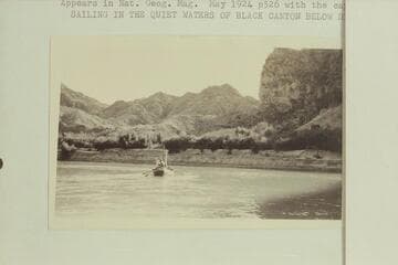 USGS skiff between the head of Black Canyon and Needles