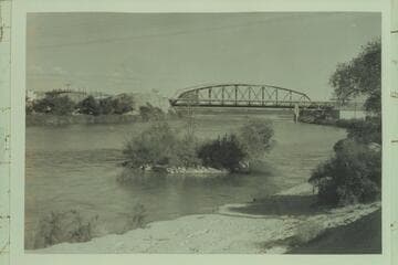 Colorado River near Yuma.  Upriver from left bank