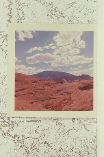 Navajo Mountain and Butte 6069 from the Little Grey Mesa north of Anasazi Creek and east of The Joint
