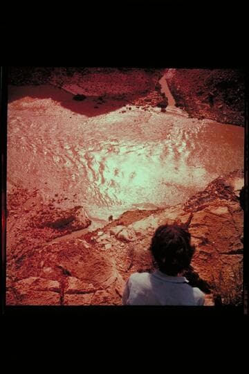 Badger Rapid.  Susie Reilly in foreground.  Preliminary gauge:  104,200 cfs