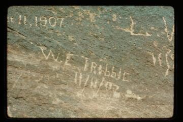 W.E. Tribble inscription