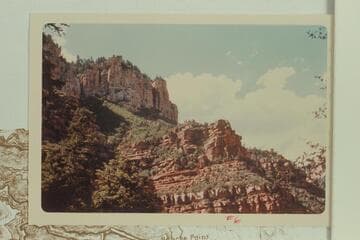 Area of Silent River Cave in upper Nankoweap Valley