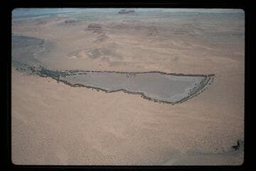 Dry lake, right bank opposite Dellenbaugh Butte
