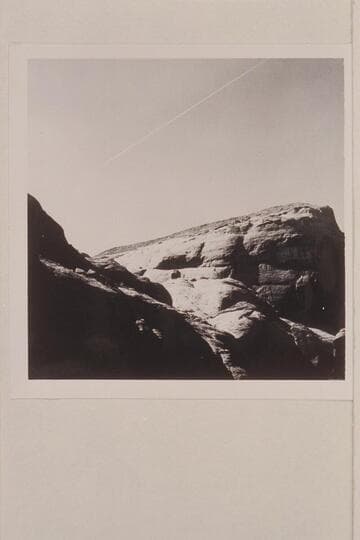 Ice trail from jet over Bridge Canyon