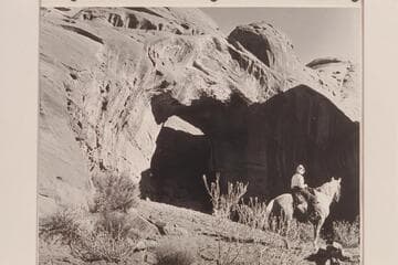 Nancy Daly at White Hat Bridge, Navajo Canyon
