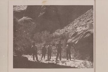 The 1940 Nevills party at the Herbert E. Gregory Bridge